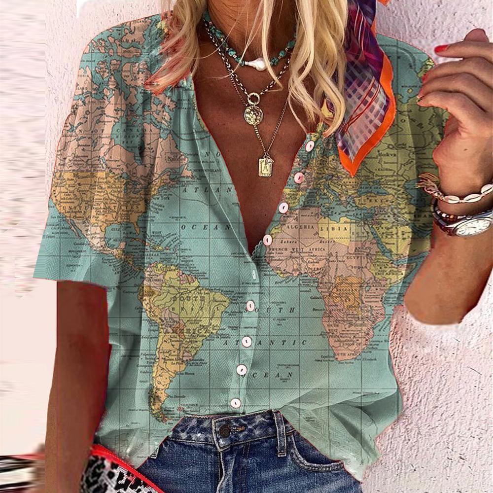 WorldMap Blouse