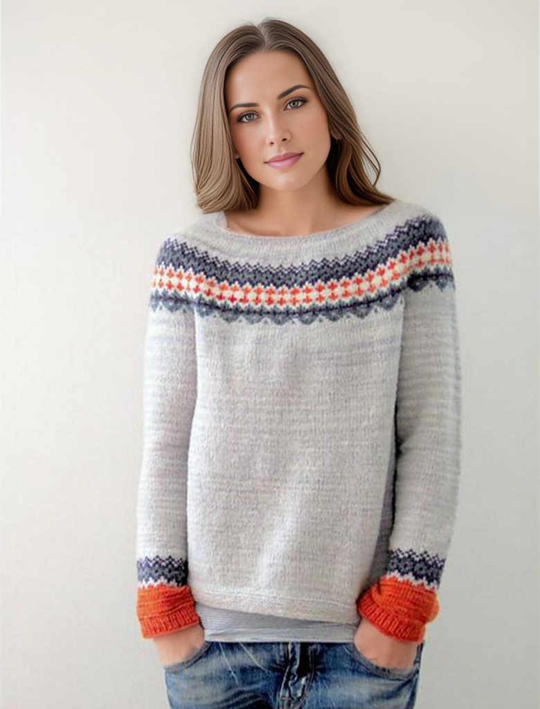 Nordic Elegance Sweater that embodies the charm and elegance of Scandinavia