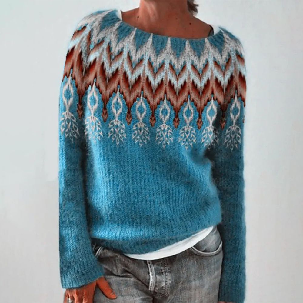 Popular long sleeve sweater with print