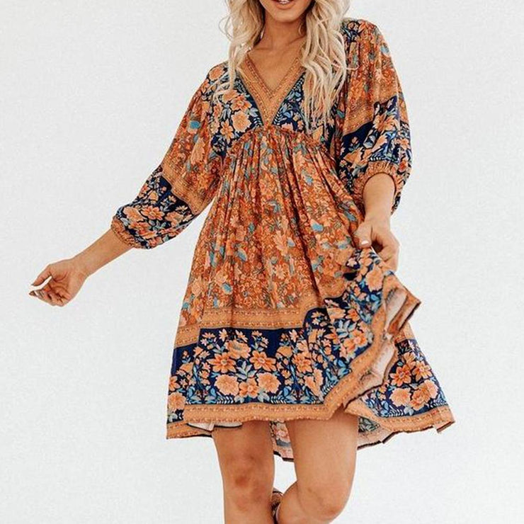 Cute Child Floral Print Dress