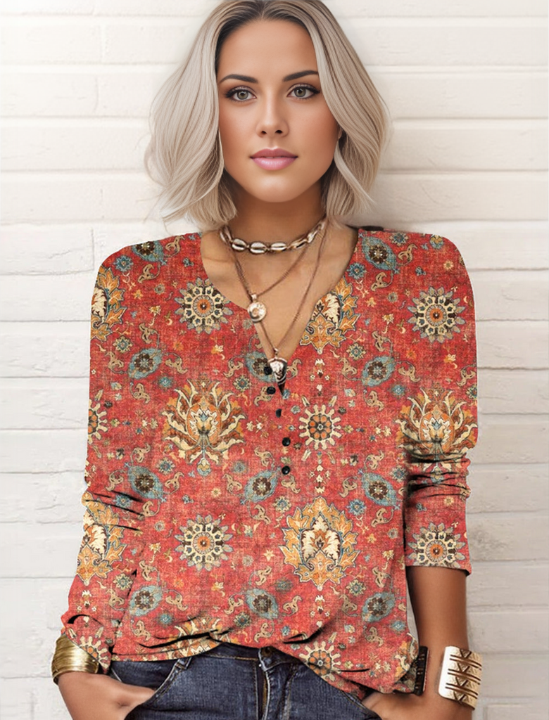 Trendy long sleeve top