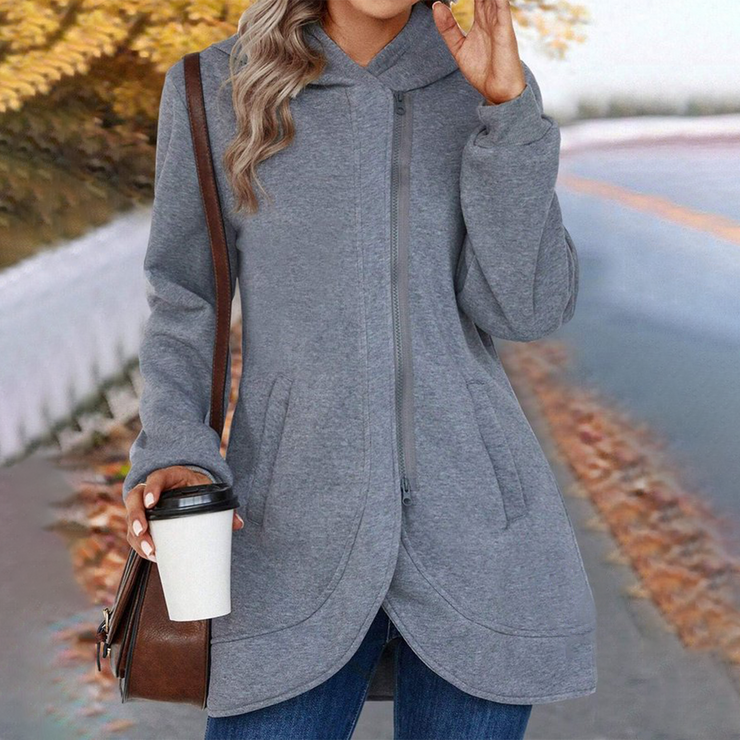 Grey monochrome sweatshirt with long sleeves