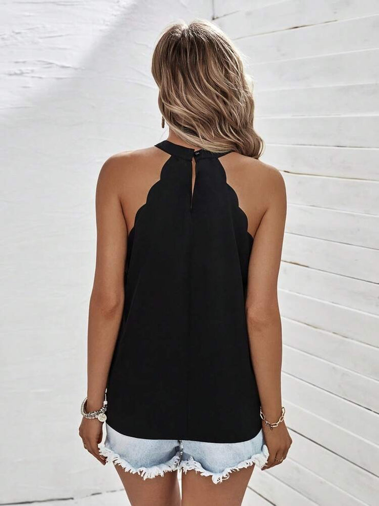 Black monochrome top