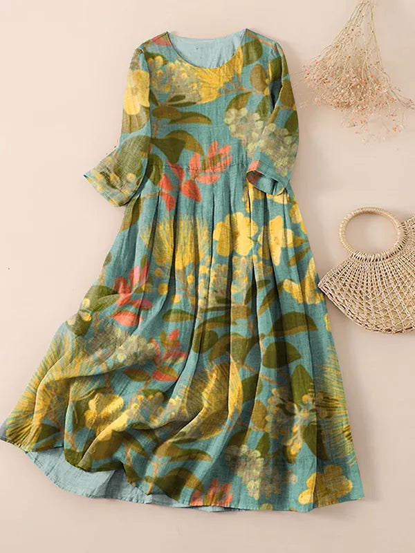 Flower meadow maxi dresses