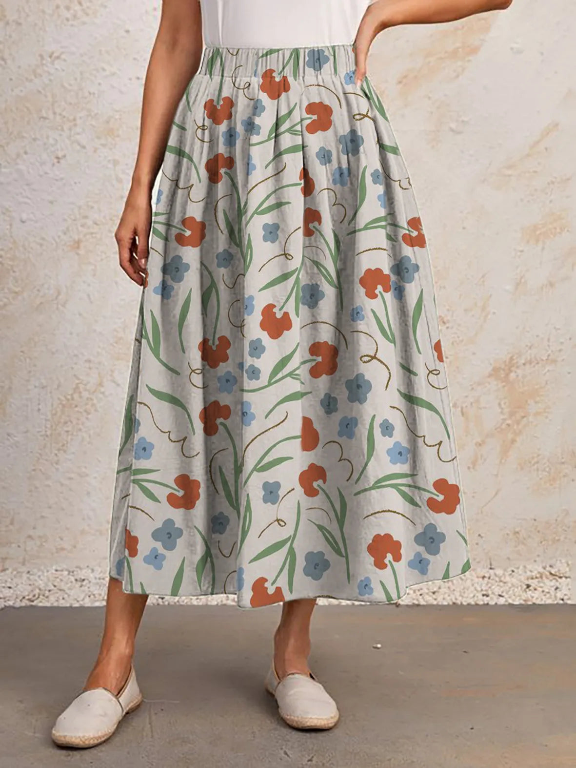 Clover-leaf summer skirt