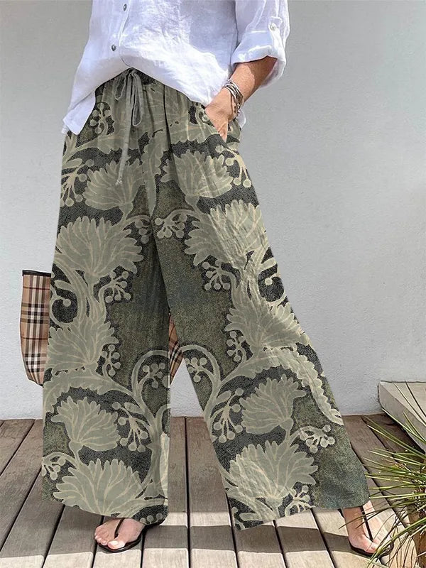 Green Gloria Pattern Pants