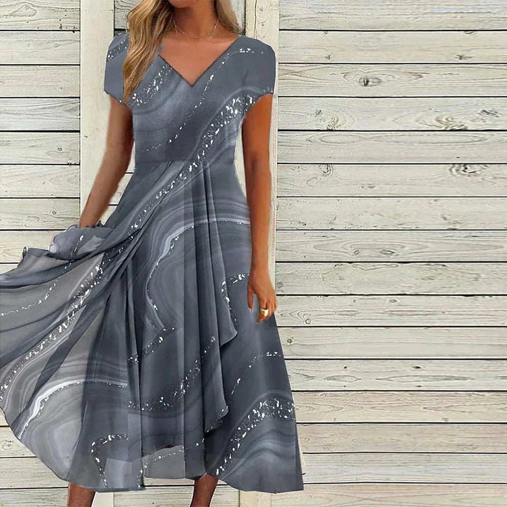 Marble Elegance Dress