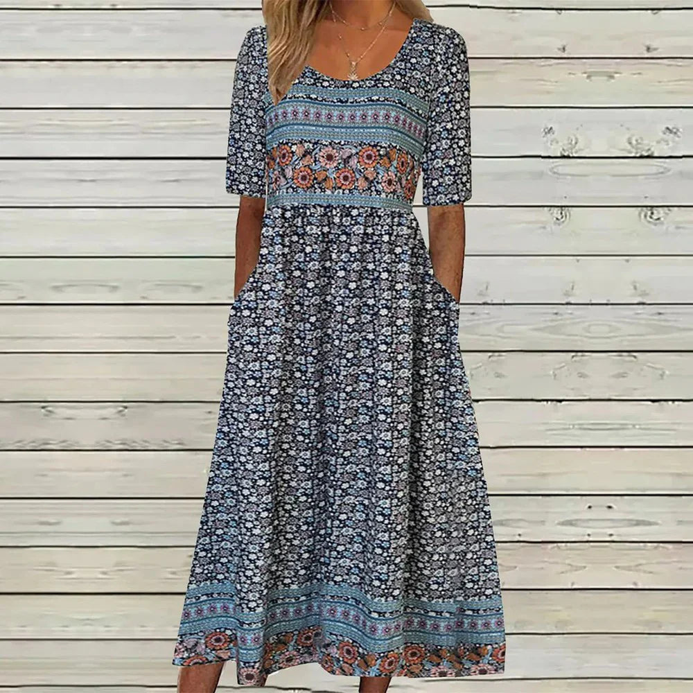 Pattern magic maxi dress