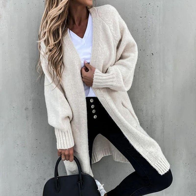 Effervescent Bliss Elegant plain cardigan