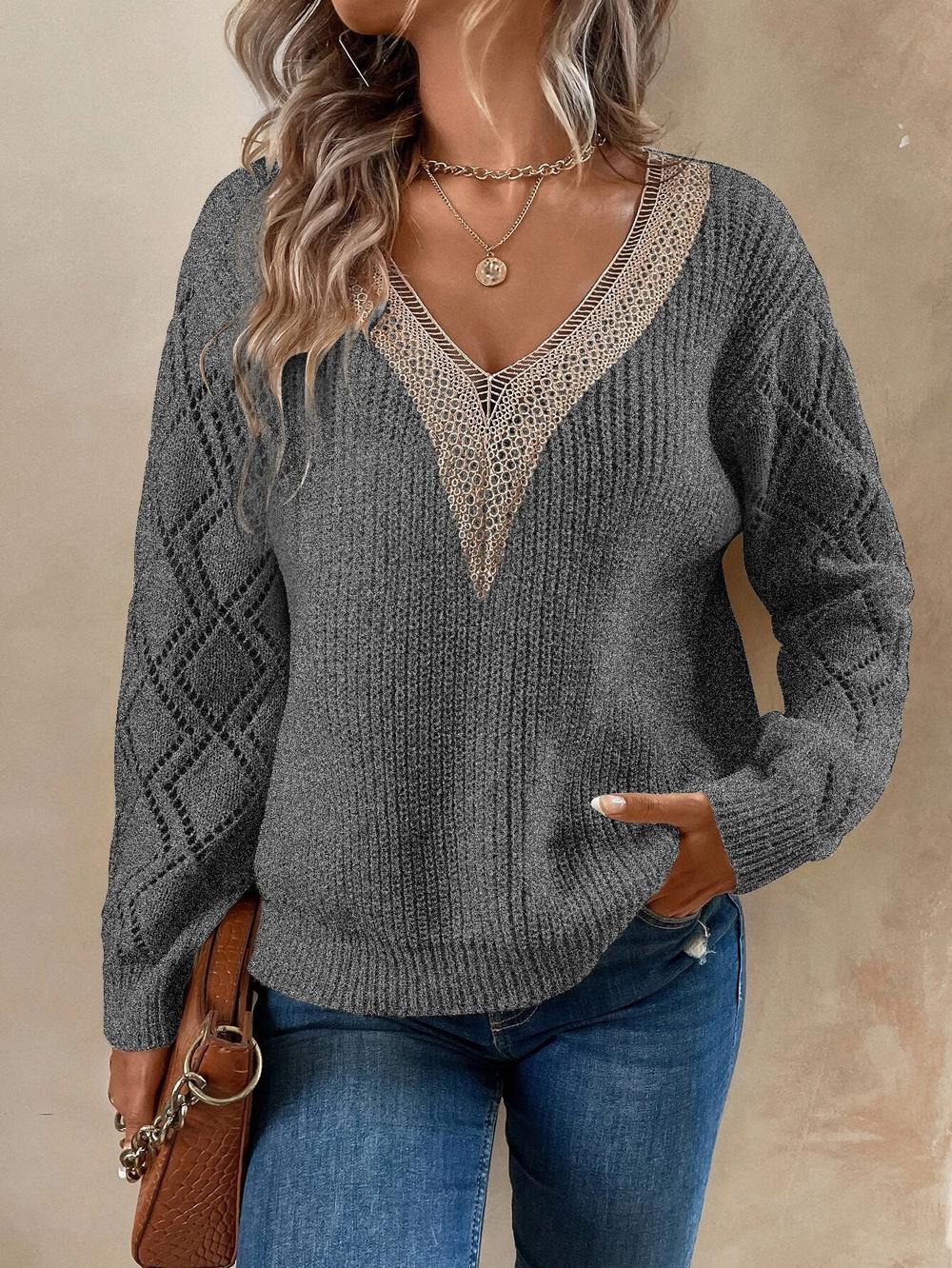 Comfortable V-neck sweater