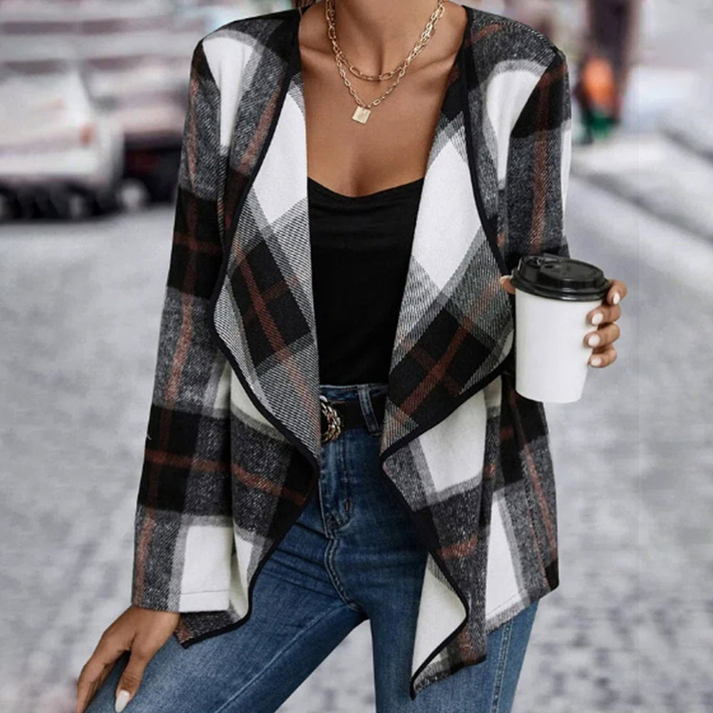 Casual outerwear with long sleeves and print