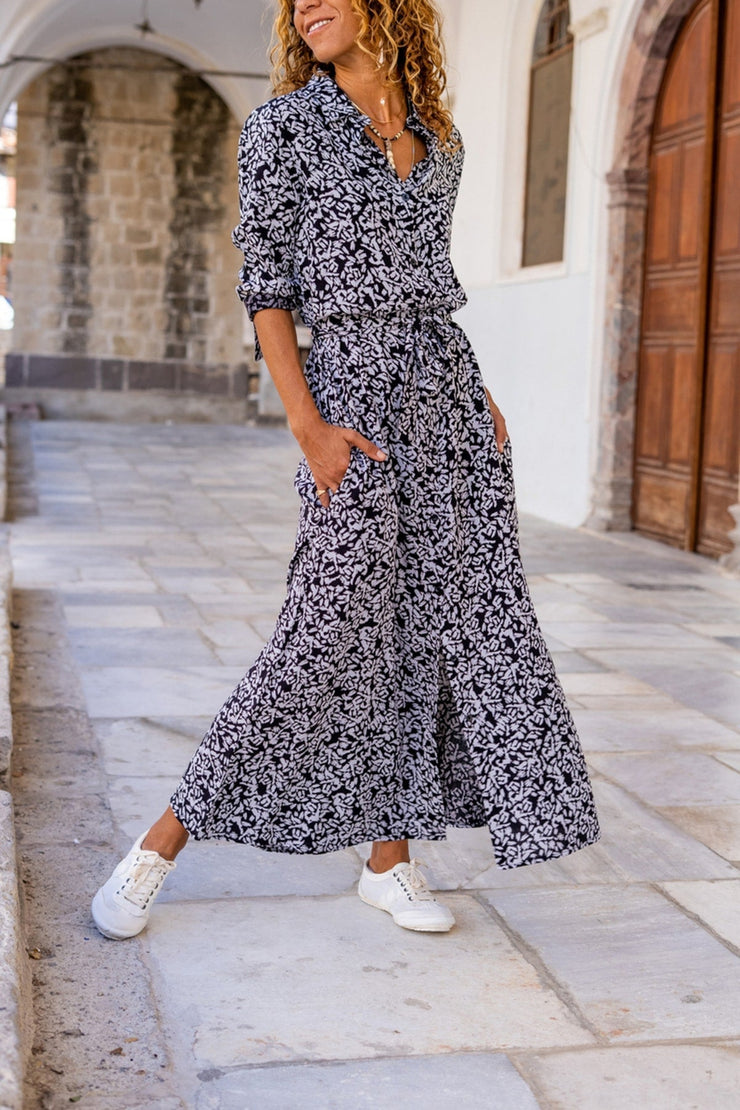 FallStyle ® -  Beautiful maxi dress with long sleeves