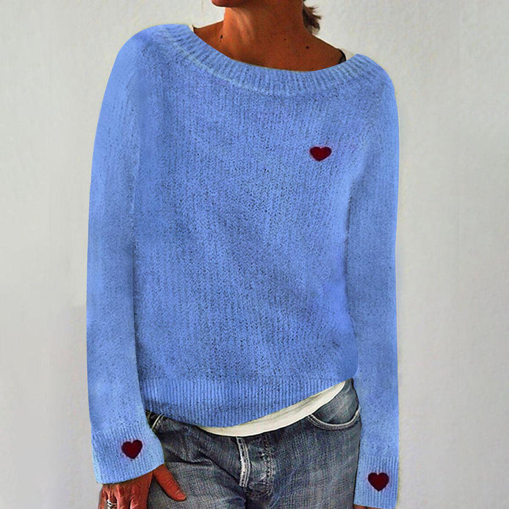 Fresh blue crew neck sweater