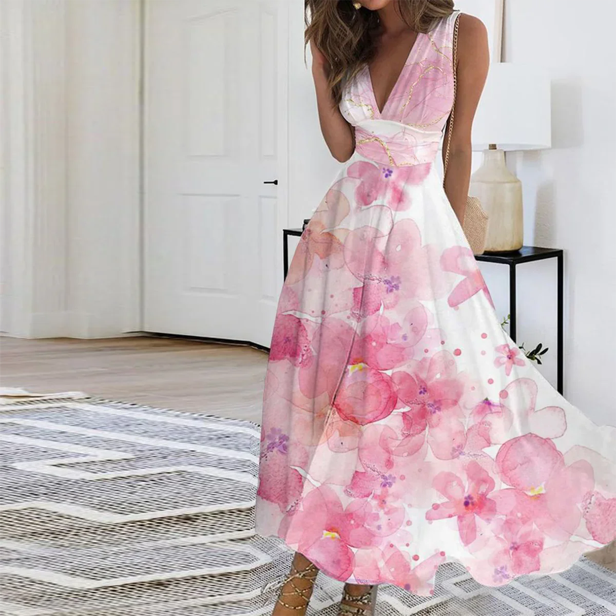 Sea of Flowers Maxi Dress