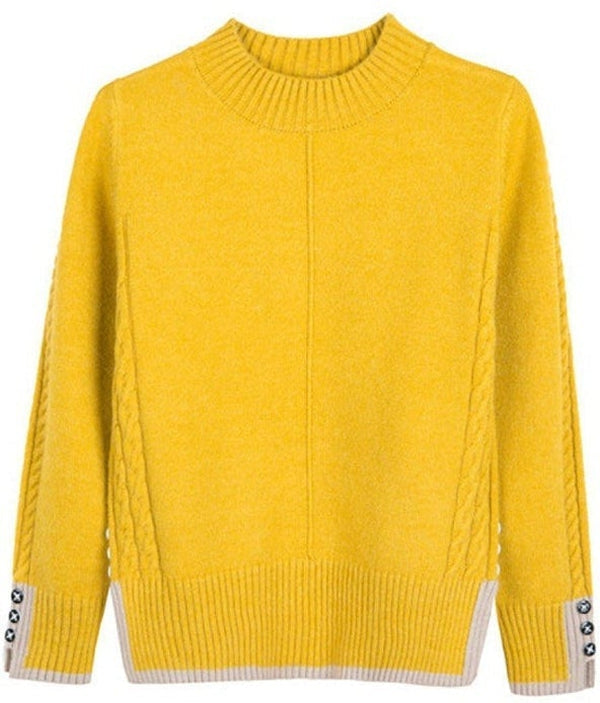 Beautiful yellow monochrome sweater