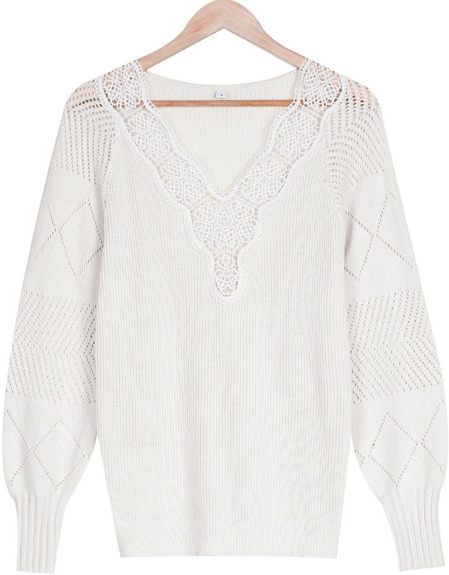 "Belle of Fall" cream sweater