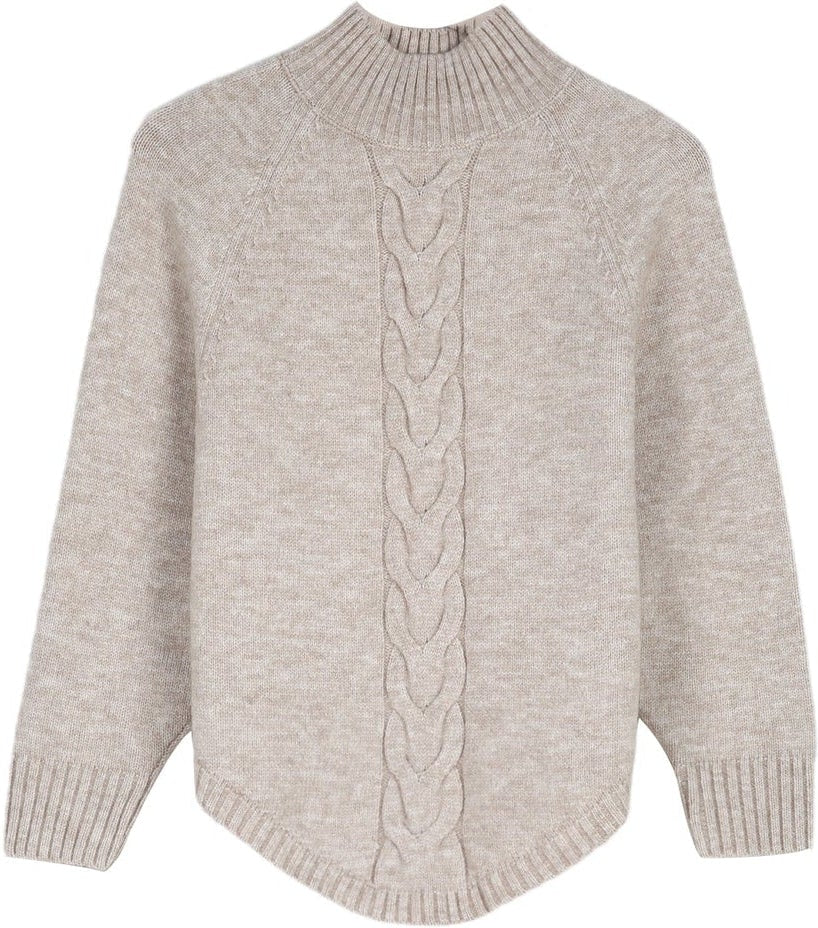 Long-sleeved, monochrome sweater in vintage style