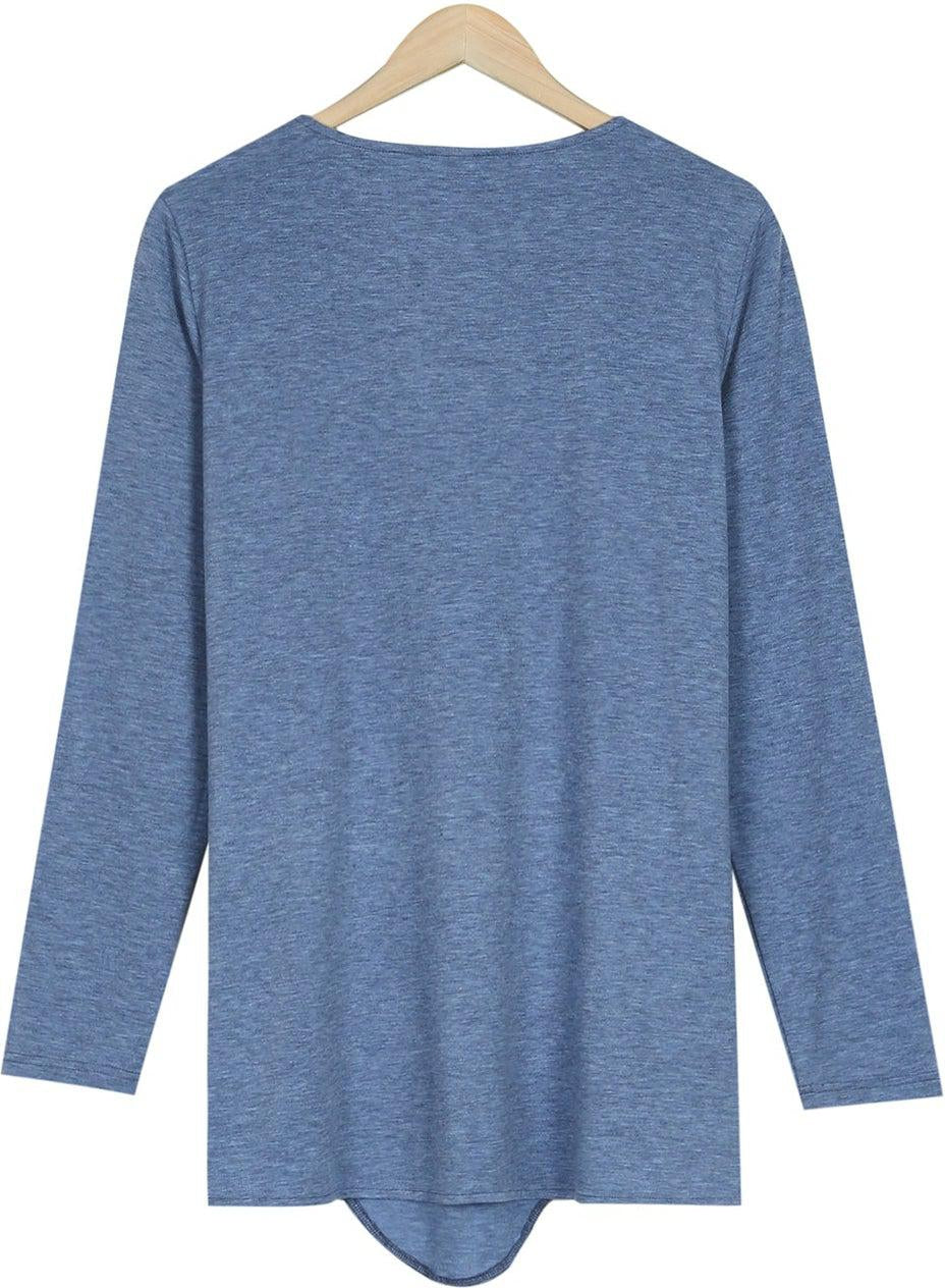 Plain long sleeve basic top