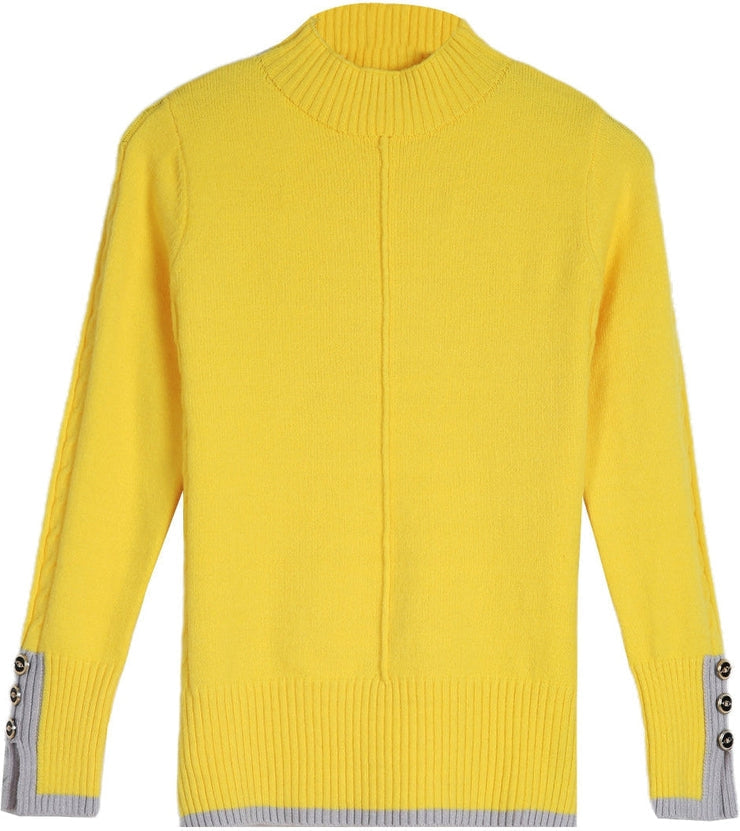 Beautiful yellow monochrome sweater