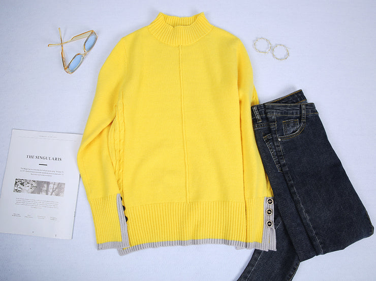 Beautiful yellow monochrome sweater