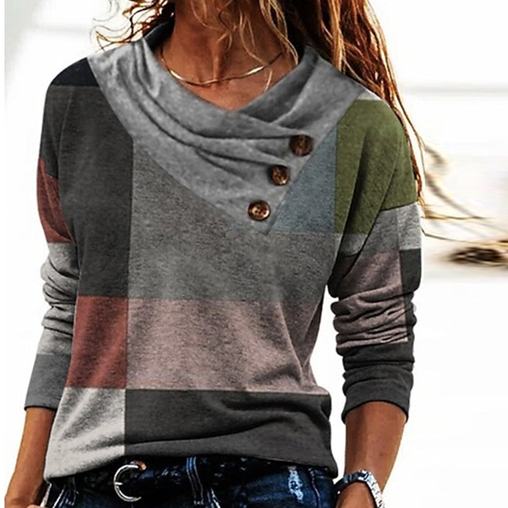 Comfortable grey long sleeve top