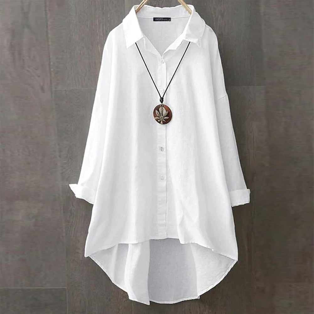 White long-sleeved shirt