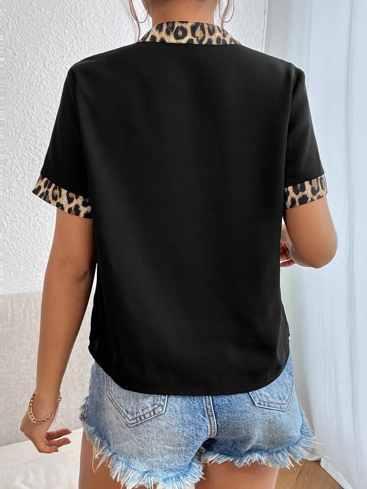 Cool black short sleeve top