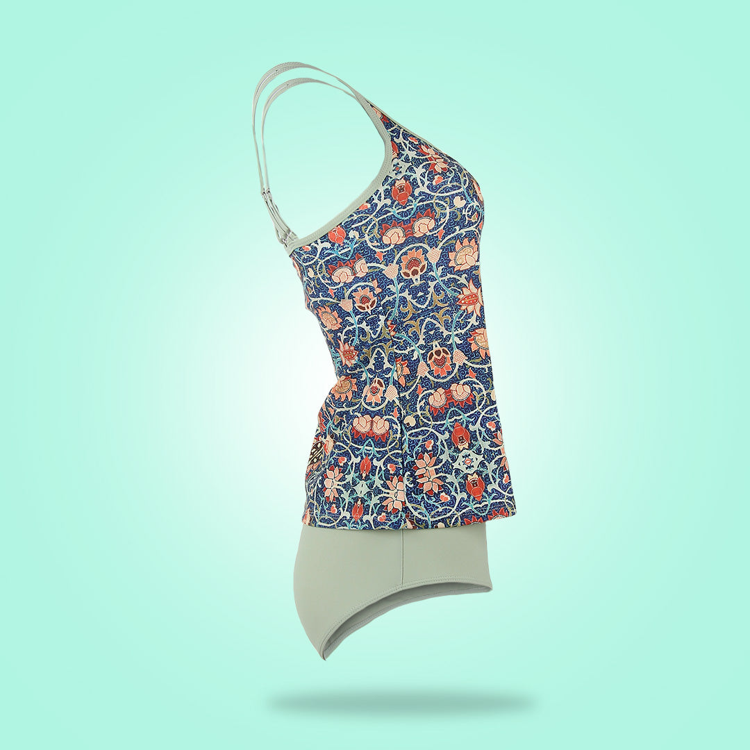 Glamorous sleeveless swimwear with print