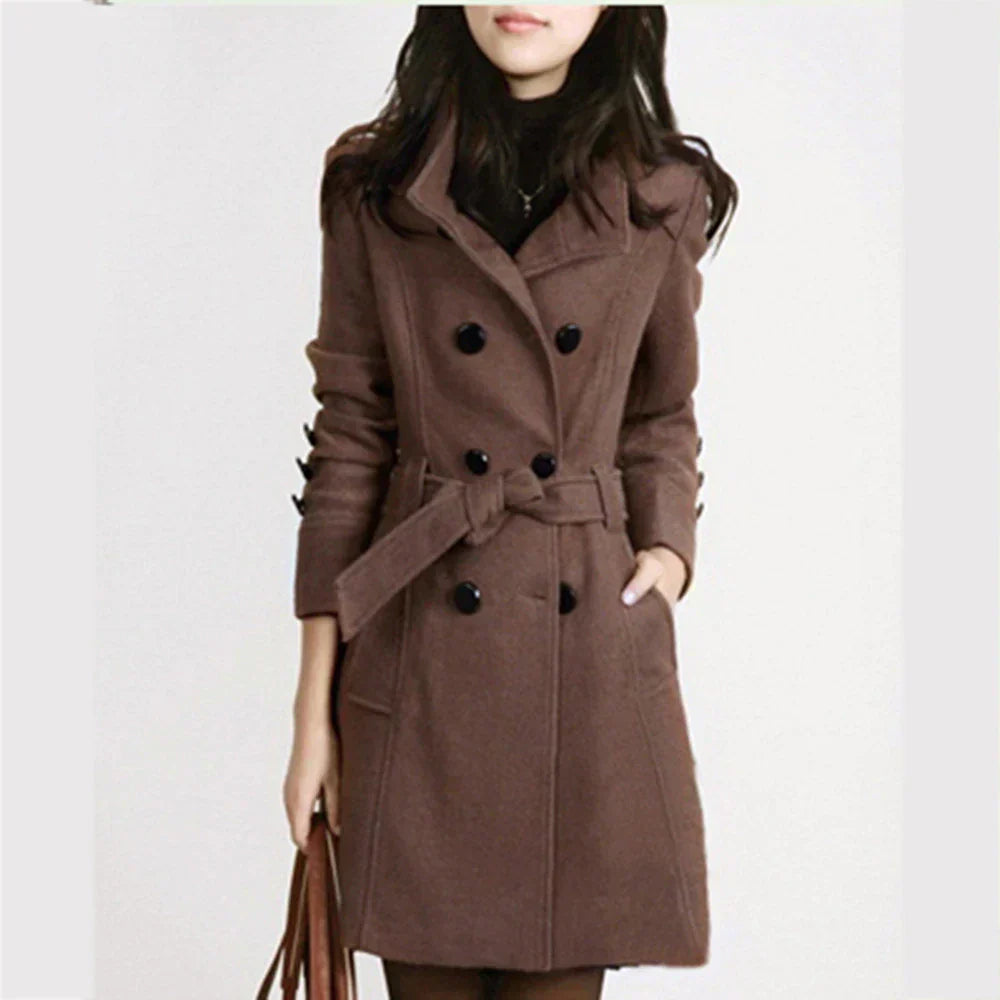 Brown beauty belt coat