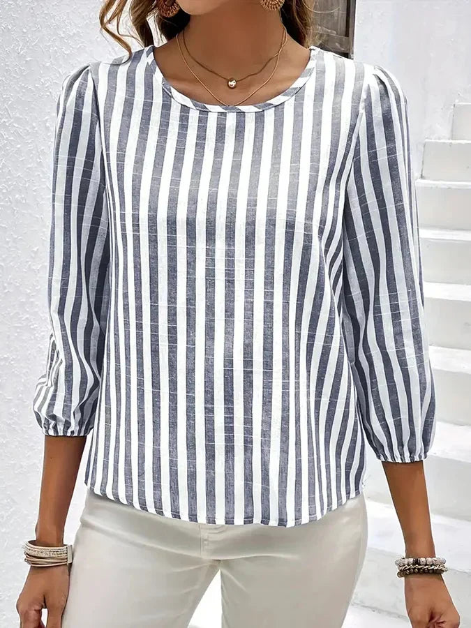 Stripes Glossy blouse