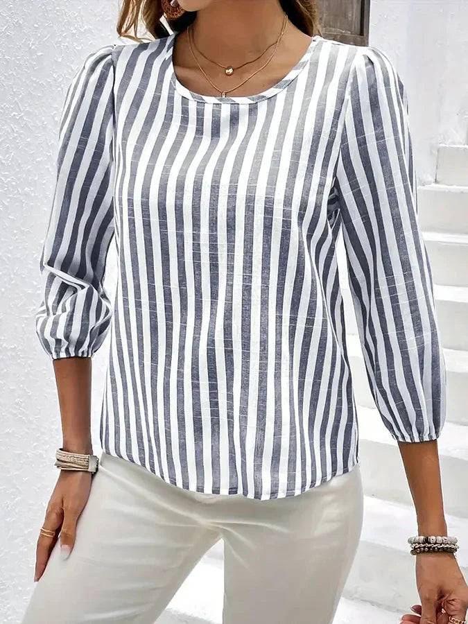 Stripes Glossy blouse