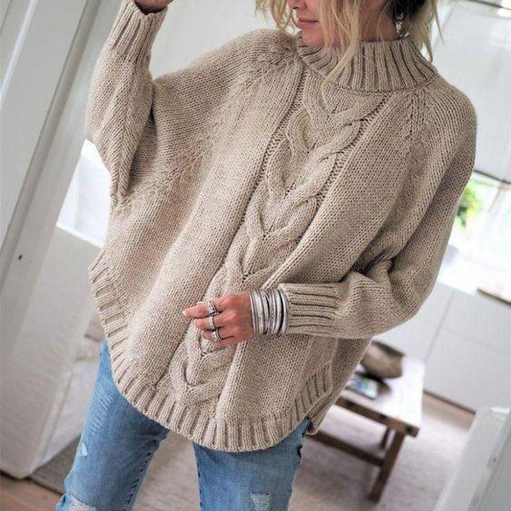 Long-sleeved, monochrome sweater in vintage style