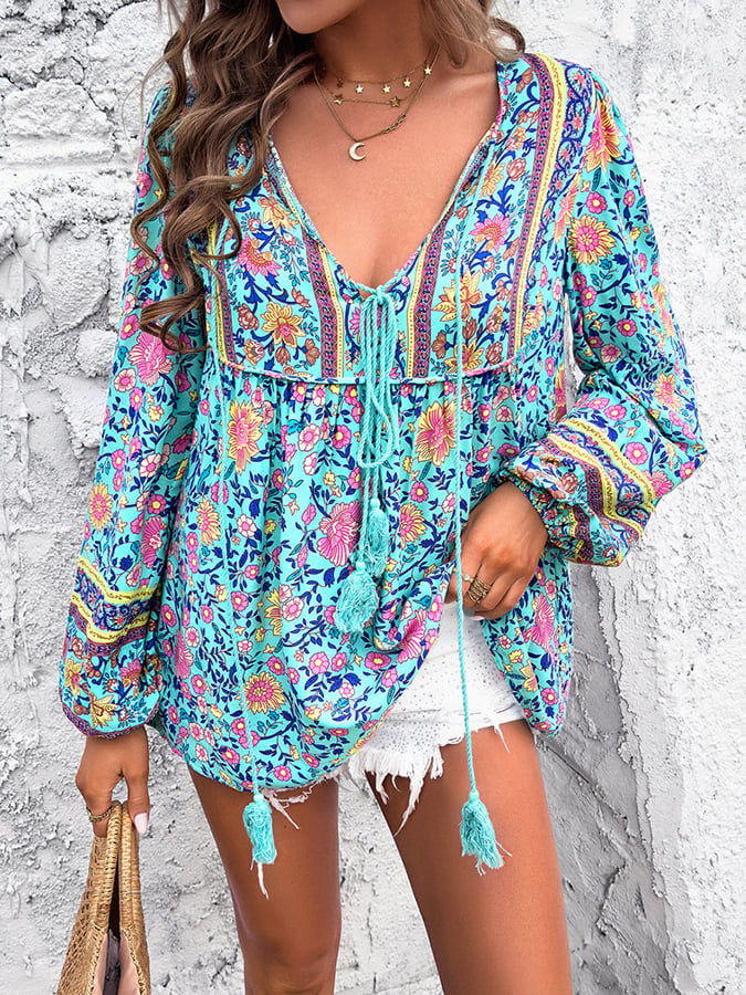 Boho-chic blouse