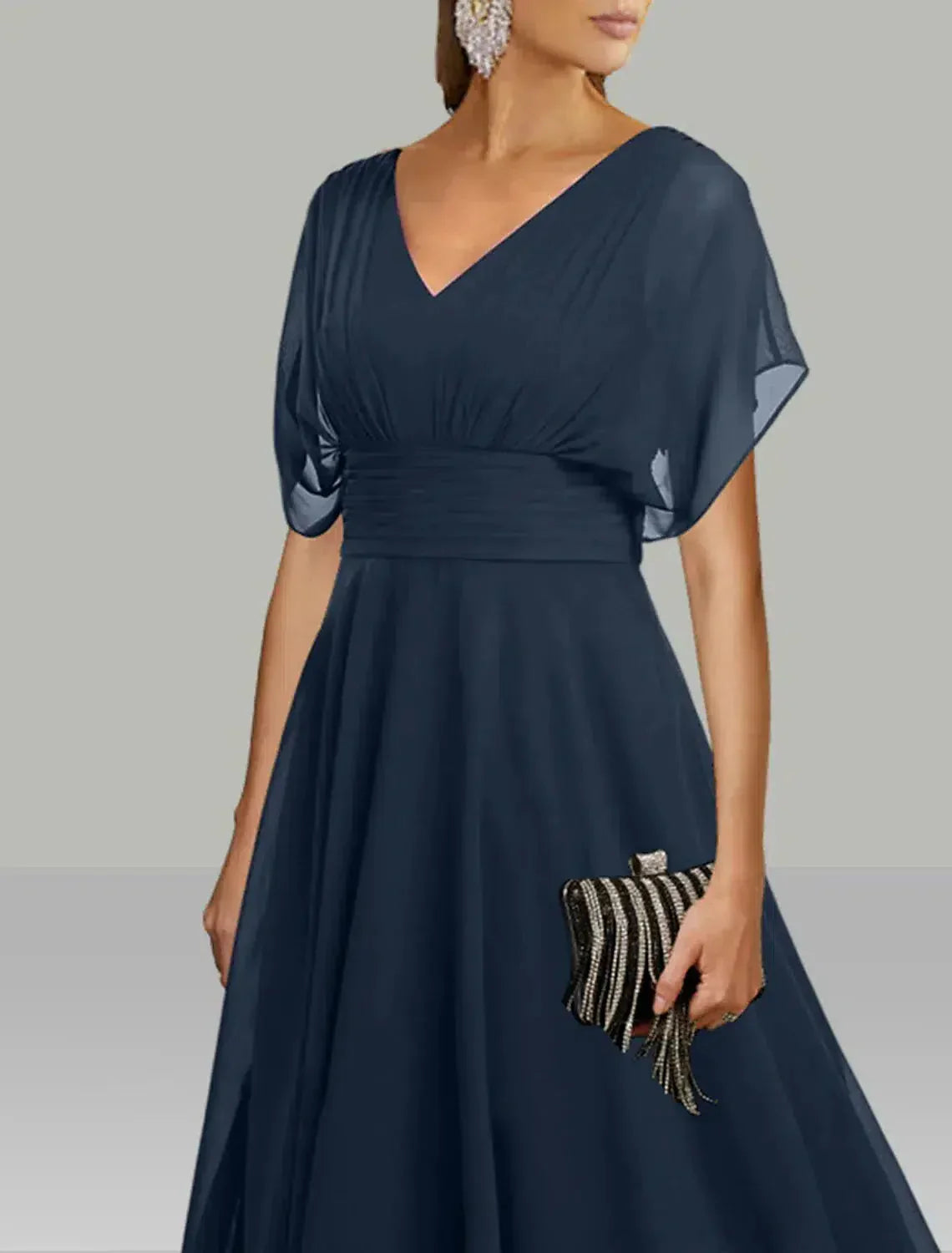 Navy Elegance Maxi Dress