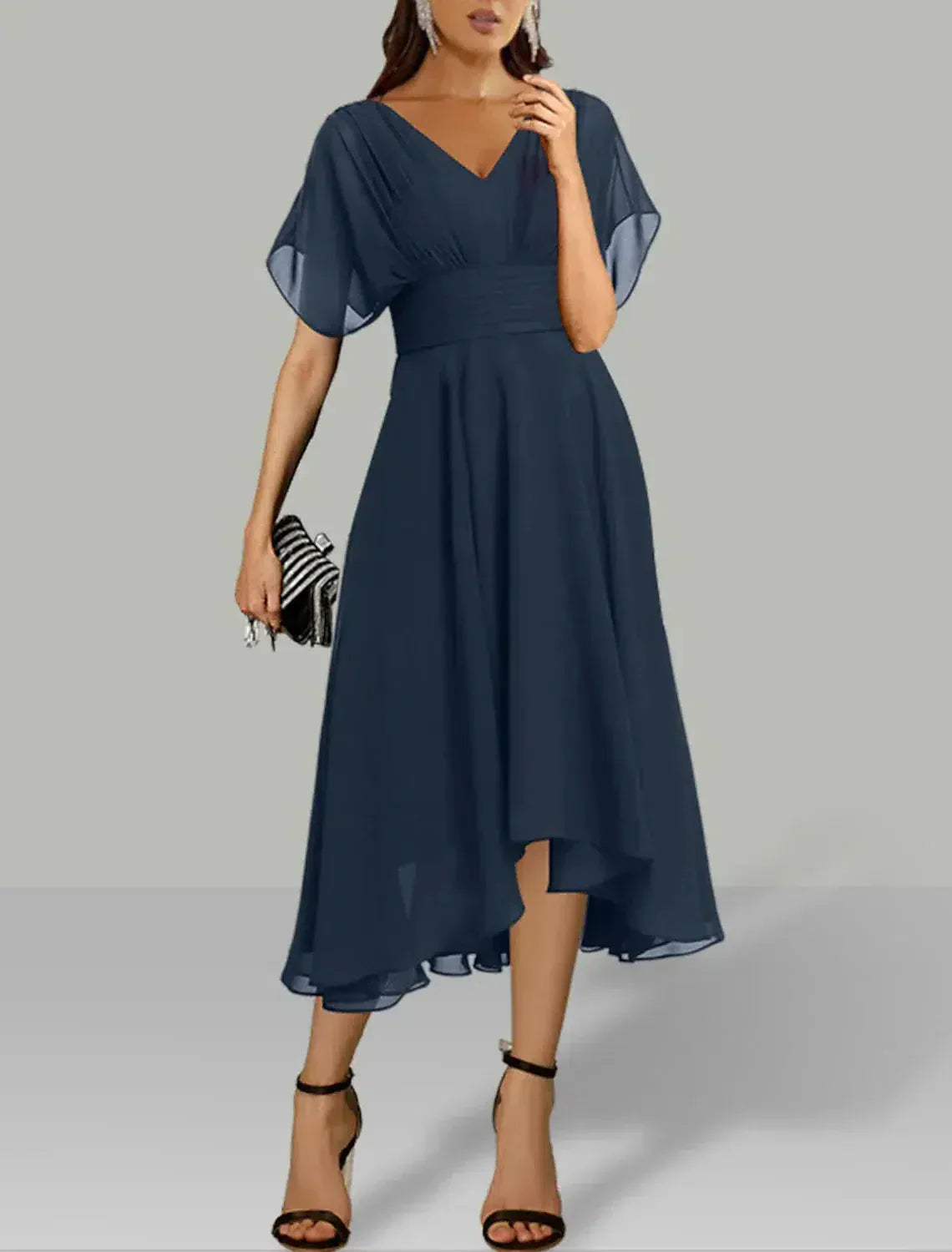 Navy Elegance Maxi Dress