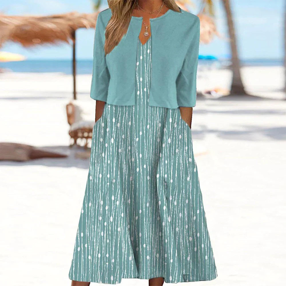 Sea breeze Pleated dress