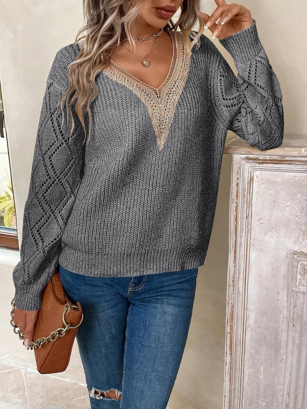 Comfortable V-neck sweater