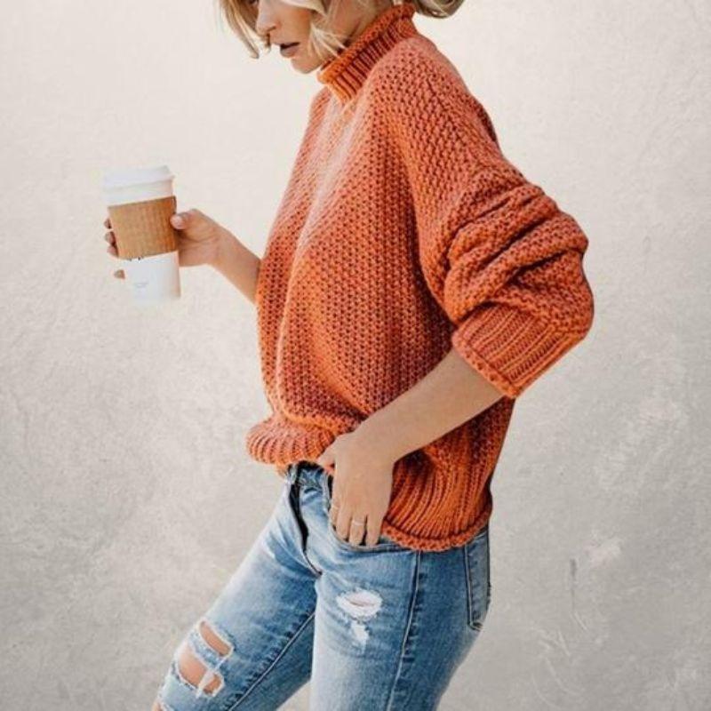 Radiant Ember knit sweater