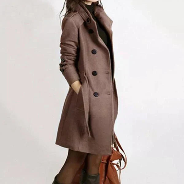 Brown beauty belt coat