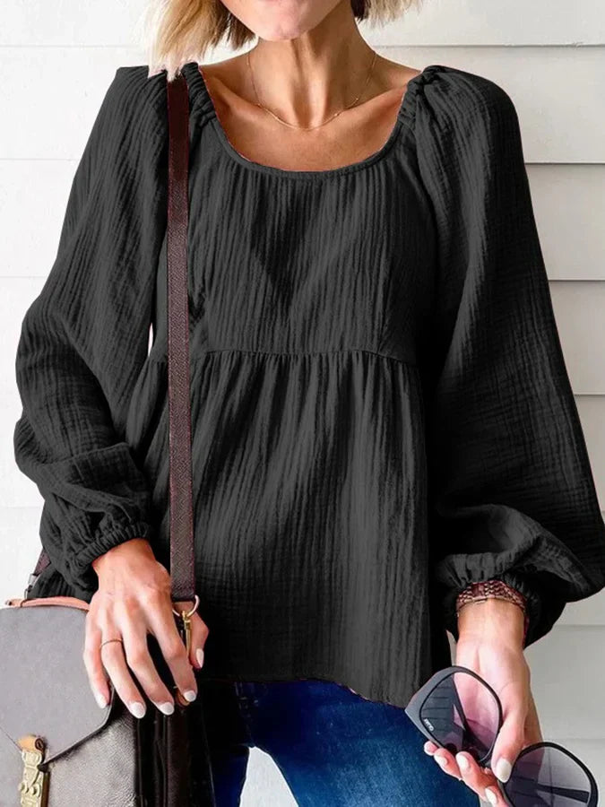 Black chic blouse