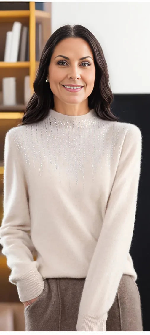 Popular long sleeve crew neck sweater