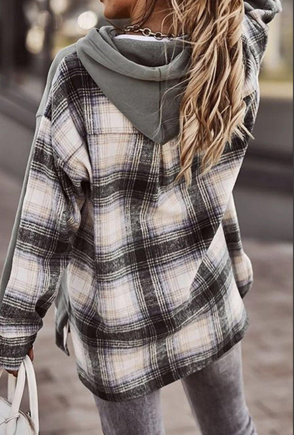 Comfortable long sleeve patchwork sweatshirt