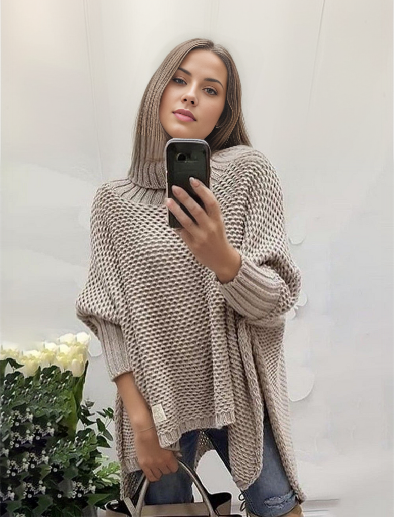 Apricot solid sweater