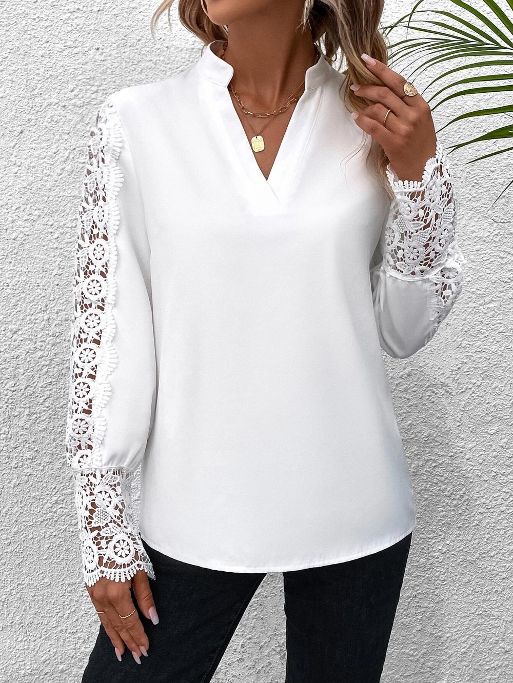 Popular monochrome long sleeve top