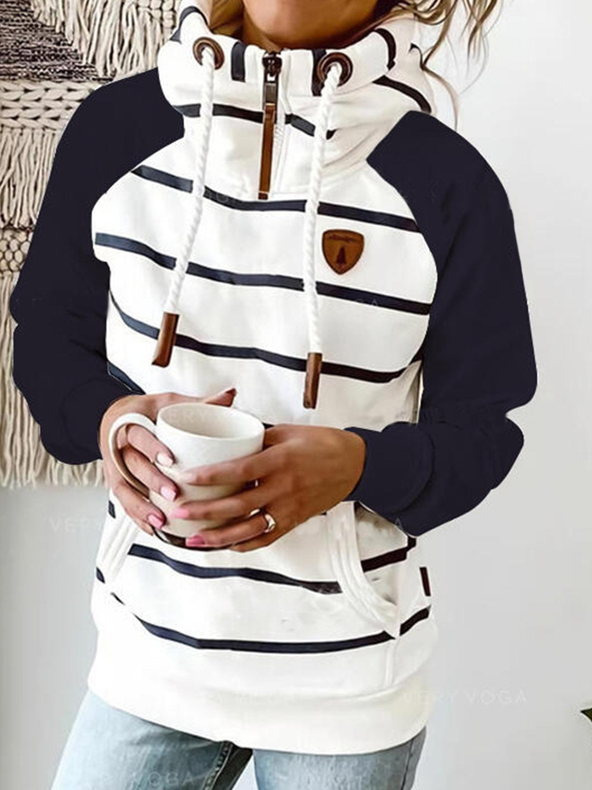 Urban Stripes Long Sleeve Hoodie