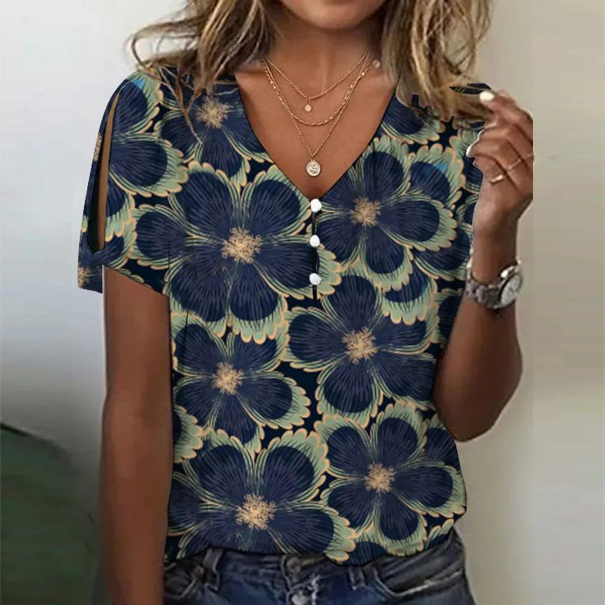 Marine Flowers Top