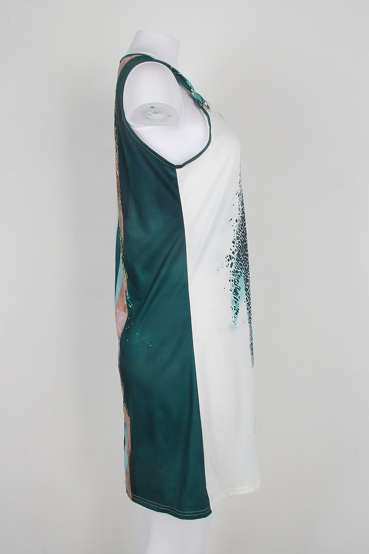 Green Wave Summer Dress