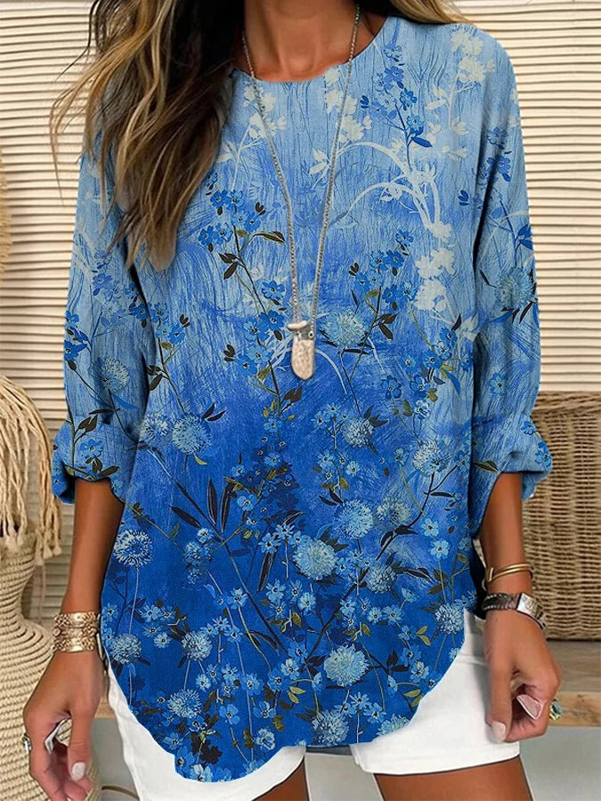 BlueBlossom blouse