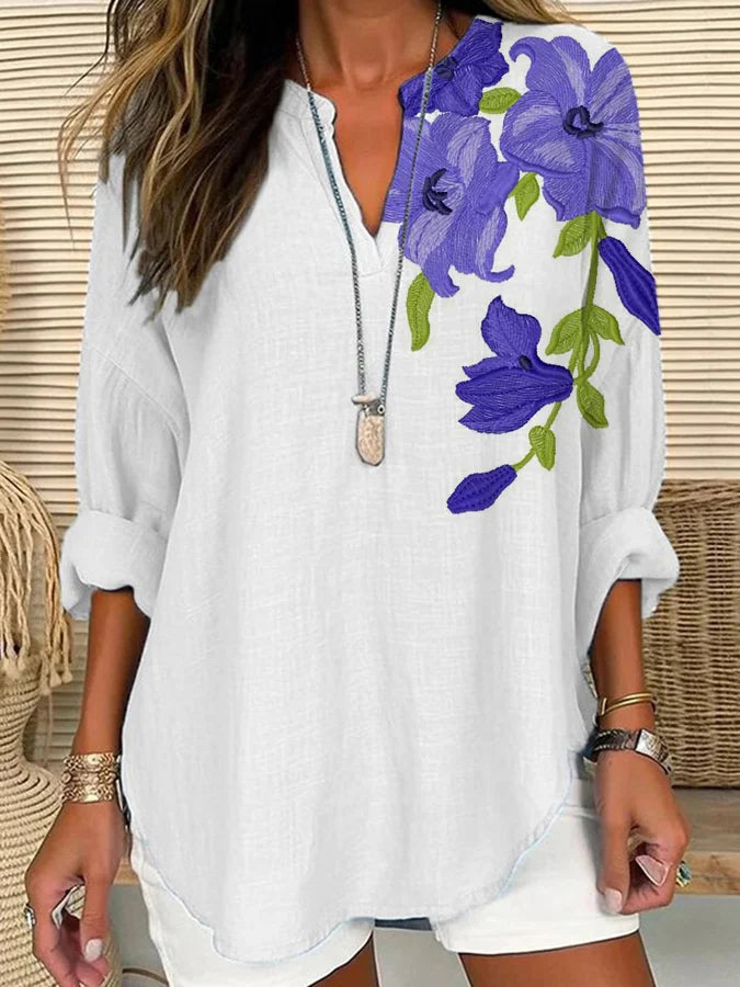 Violet summer wave tunic