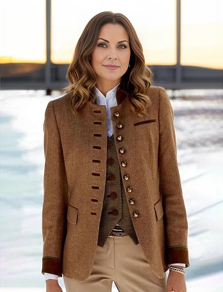 Brown long sleeve cardigan